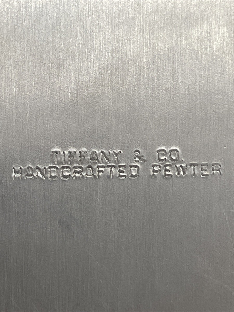 TIFFANY & CO. PACE UNIVERSITY MCMVI NEW YORK LOGO ON PEWTER