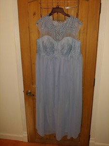 azazie dusty blue used