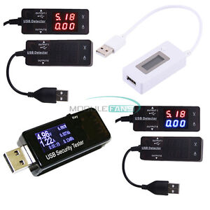 USB Detector Voltmeter Ammeter Power Capacity LCD Battery Current Meter Tester