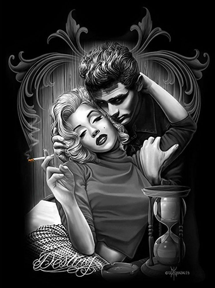 James Dean Marilyn Monroe Poster