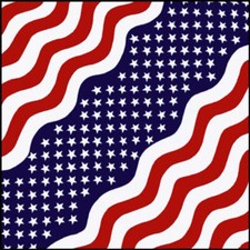 WAVING USA FLAG BIKER Doo Rag BANDANA