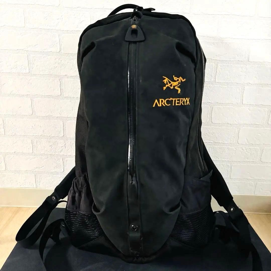 Authentic ARC'TERYX arro22 Backpack canvas Black men's rare japan