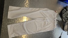 FILA Gym Track Pants - White With BlackSide Strips - Size SMALL  New with tags