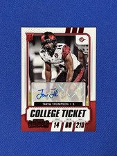 TARIQ THOMPSON 2021 Contenders Draft Picks Ticket AUTO Red Foil Autograph #302 X