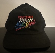 VINTAGE Craftsman Motorsports Snapback Trucker Hat Made In USA Retro Racing