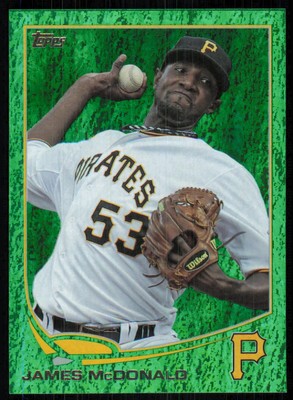 2013 Topps Emerald Green Foil James McDonald #390