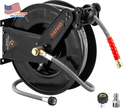 #ad Pressure Washer Hose Reel 3 8quot; X 50 FT Steel Auto Retractable Wash Hose Reel NEW $379.98