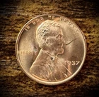 1937 Lincoln Wheat Penny Cent BU