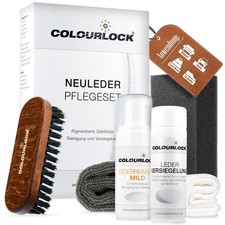 Leder Reiniger Lederpflege Set Auto Sitz Colourlock Bürste Neuleder Lederseife