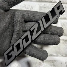 3D Lettering Emblem 1PC GODZILLA Exterior Badge Decal for Door Trunk Fender