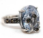 6CT Heat Treated Moissanite 925 Genuine Sterling Silver Ring Sz 10 NF1-4 — photo 2