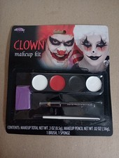 Fun World Unisex-Adult's Halloween Makeup Clown Tray 4 Colors , Multi, Standard