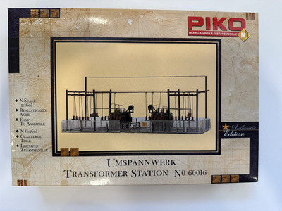 Pico N Scale 60016 Transformer Station Umspannwerk Structure Building Kit - NEW