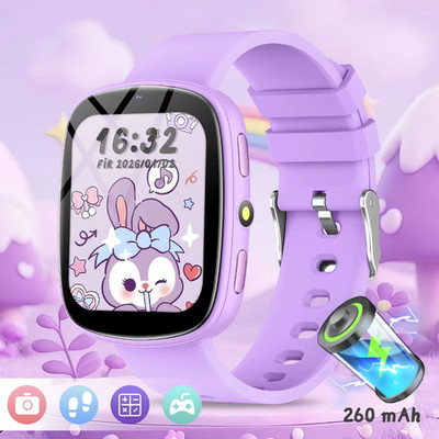 Smartwatch,Kamera,22 Spiele, Schlafüberwachung,Wecker,Geschenk für Kinder