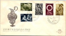 GOLDPATH: Netherlands cover 1962 first day CV941_P12