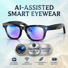 New HD AI Smart Glasses Real-Time Translation Bluetooth Conversation Recording