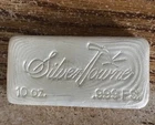 10 oz SilverTowne Hand Poured Bar Loaf Ingot Style Rare Like Engelhard