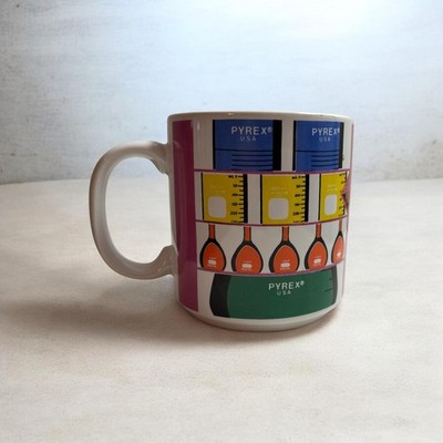 Vintage Corning Pyrex Science Products Lab Glassware Coffee Mug Chemistry Lab