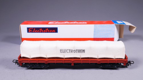 H0 DC Electrotren 5126 Niederbordwagen mit Plane in OVP #MO_642 | Zustand: Gebraucht