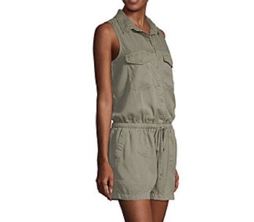 ana a.n.a A New Apparel sleeveless shorts romper size XL olive green