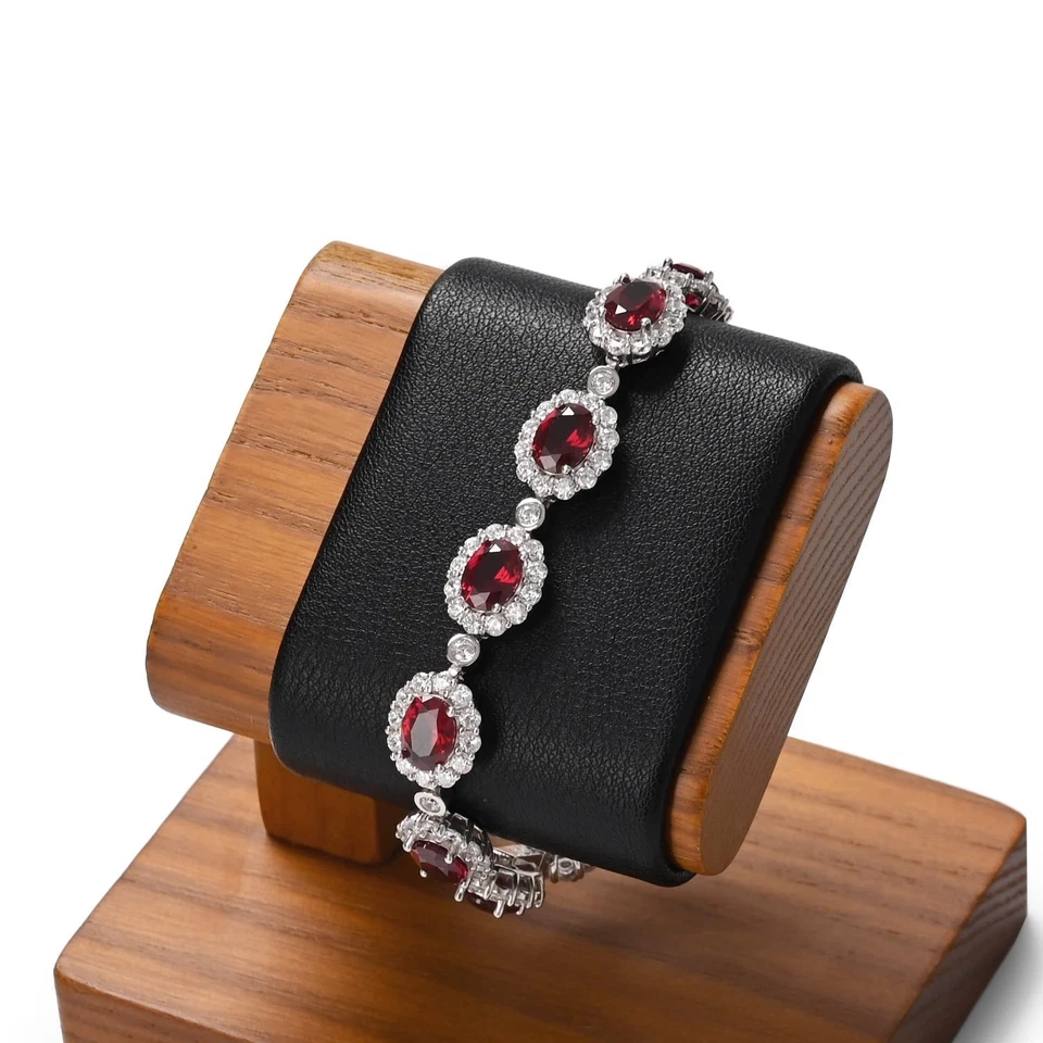 Soporte de exhibición de reloj individual de madera maciza para hombres soporte de vitrina de reloj de joyería di... Foto 4 de 4