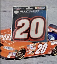 WinCraft NASCAR Joe Gibbs Racing Tony Stewart Home Depot 20 diecut 4” magnet NWT