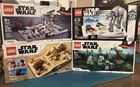 LEGO Collection of retired Star Wars diorama/promotional display sets.