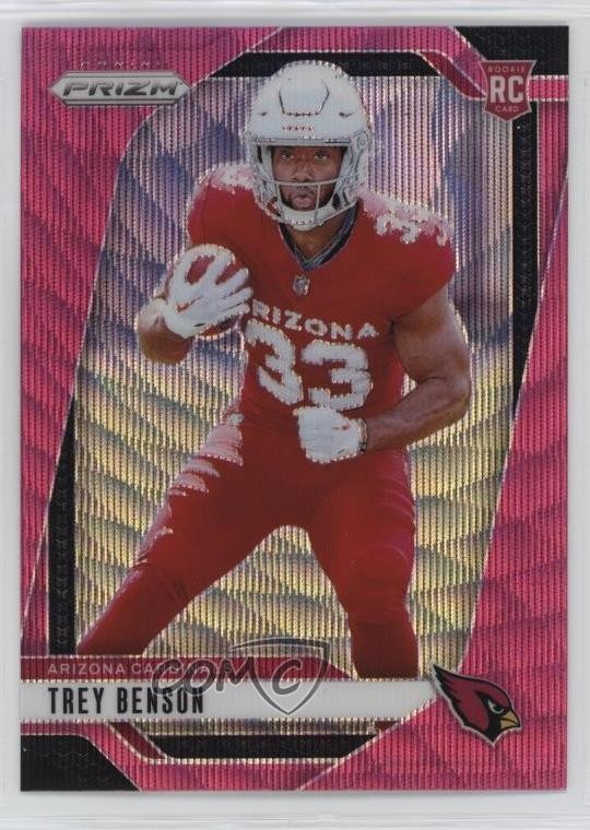2024 Panini Prizm Rookies Pink Wave Prizm Trey Benson #392 1gx0