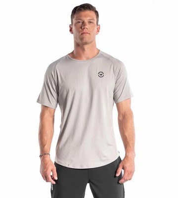 Mens Virus International Weightlifting Scoop T-shirt New Gray Small
