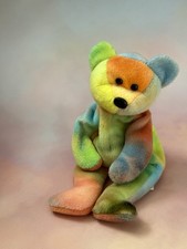     Garcia The Tie Dye Teddy  Ty Beanie Baby  No Hang Tag, Canadian Tush    