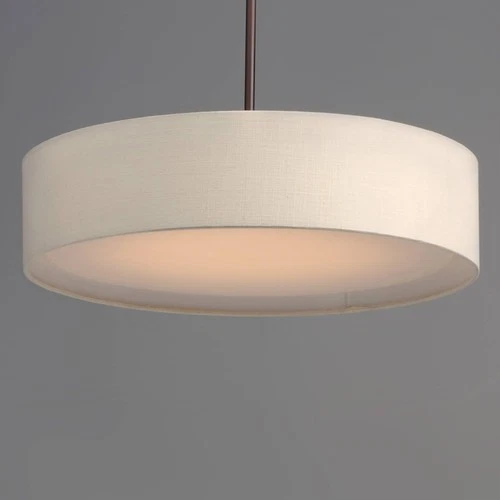 Maxim Prime 16" Wide Oatmeal Linen Shade LED Pendant Light - Picture 1 of 5