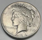 1921 High Relief Peace Silver Dollar $1 Coin Key Date Philadelphia Mint