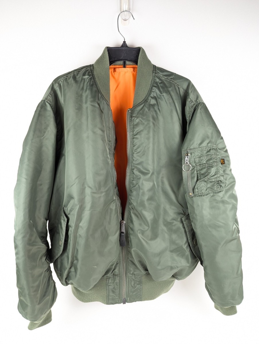 Vintage ALPHA INDUSTRIES MA-1 Flyer USAF MIL-J-82790J Vintage ALPHA INDUSTRIES MA-1 Flyer USAF MIL-J-82790J