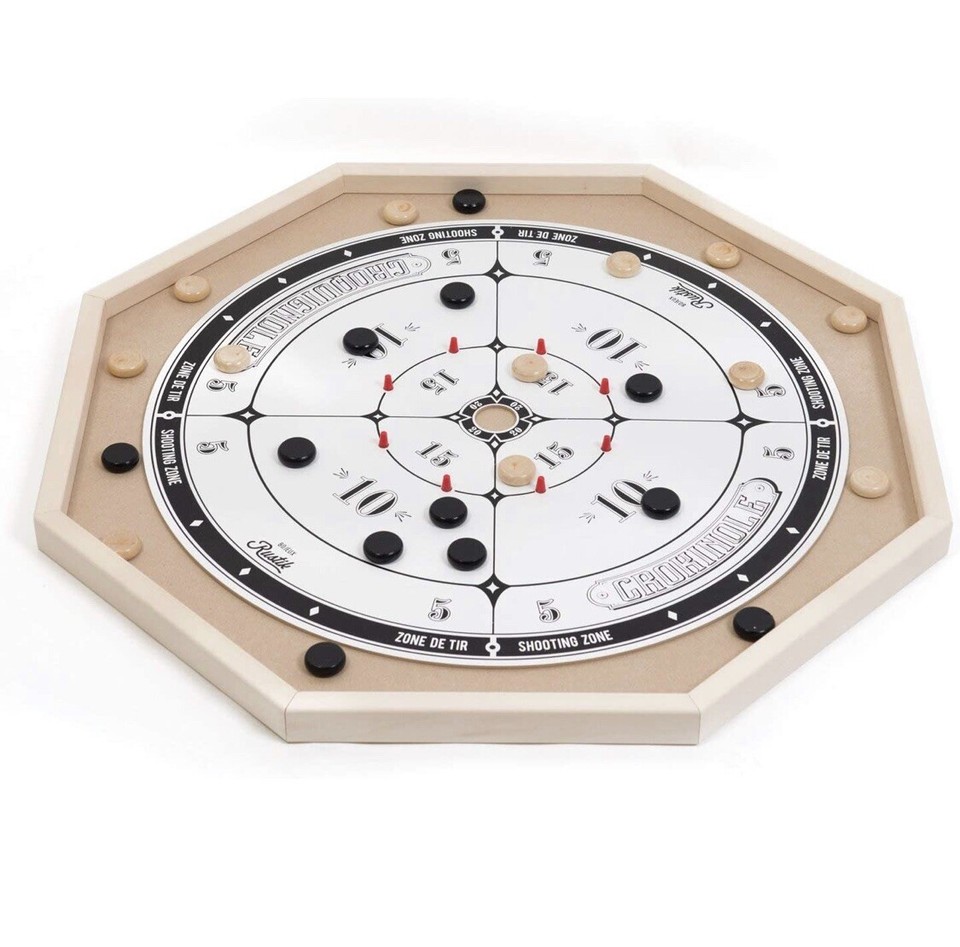 NEW Rustik Crokinole/Checkers 2 in 1 (Open Box) eBay