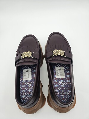 Puma Palomo X Nitefox Loafers Lather Casual Shoes 386683-01 Men's