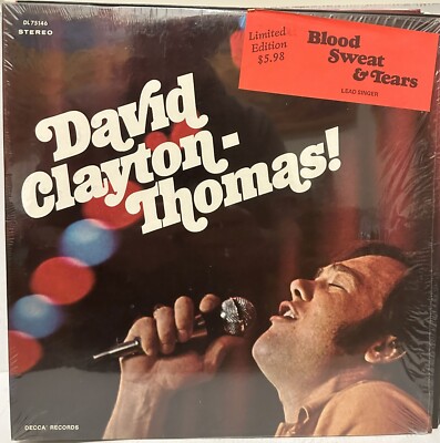 Ungespielt! David Clayton-Thomas - David Clayton-Thomas * Shrink offen * Decca
