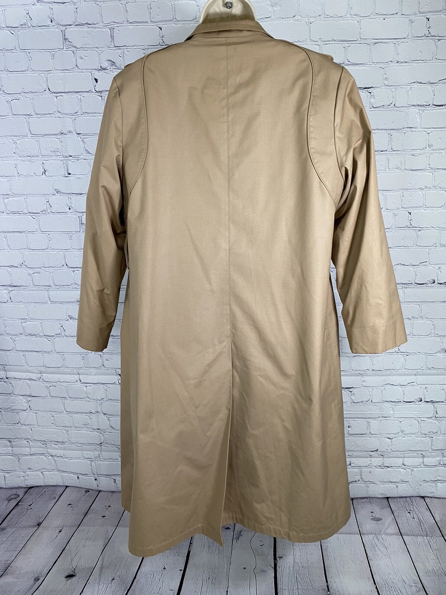 VTG London Fog Maincoats Tan Insulated Removable Lining Trench