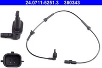 ATE 24.0711-5251.3 ABS Sensor Vorne FüR Master III 2.3D Electric 02.10- Renault