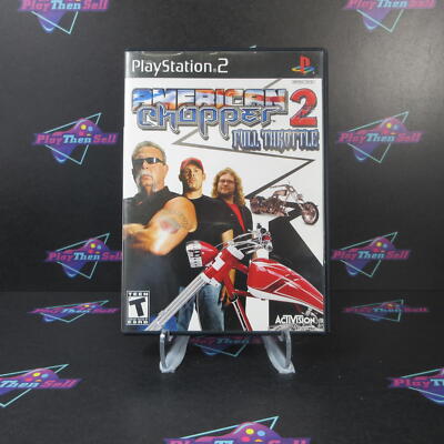 American Chopper 2 Full Throttle PS2 PlayStation 2 - 1 Year Warranty Game & Case