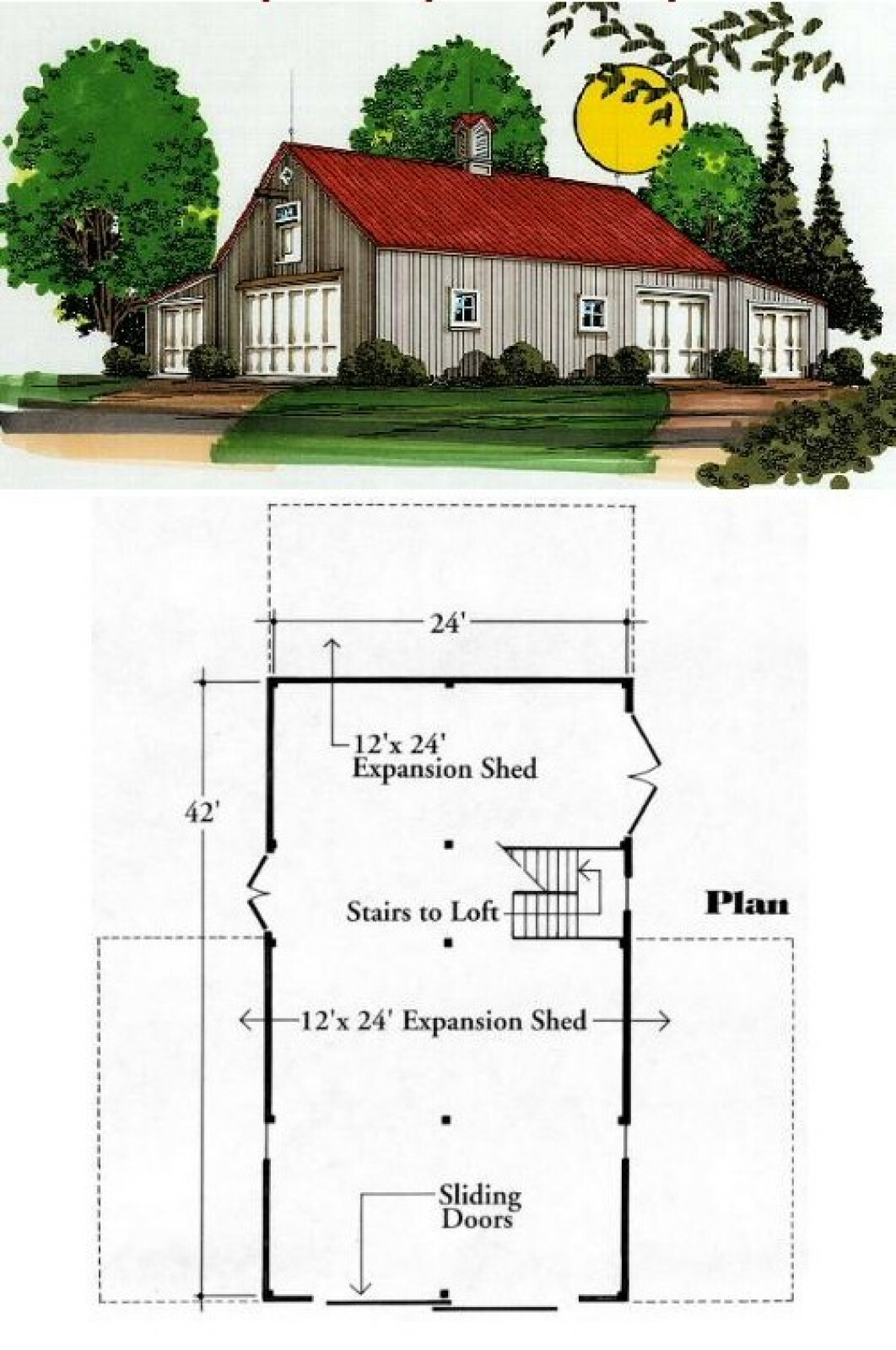 AllPurpose Pole Barn Blueprints Three Sets of Arlington Barn Plans