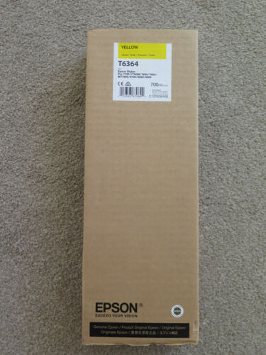 EPSON Stylus Pro T6364 Yellow Genuine Ink 700ml 7700 7890 7900 9700 9890 9900  - Picture 1 of 17
