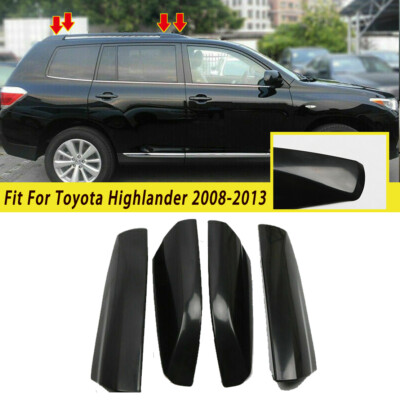 Dach Gestell Schiene Ende Abdeckung Hülse Für Toyota Highlander 08-2013 Schwarz