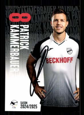 Patrick Kammerbauer Autogrammkarte SC Verl 2024-25 Original Signiert