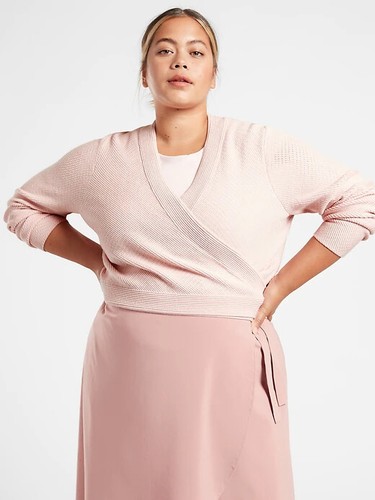 Athleta PLUS Orchid Pink Grace Wrap 