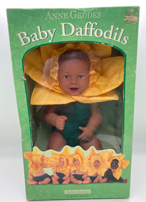 Vintage  Anne Geddes African American Baby Daffodils  ''Collectors Series'' NIB