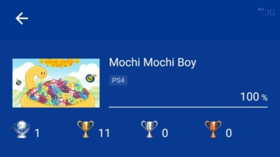 Mochi Mochi Boy PS4 Platin Trophy Trophäen Service EU Version