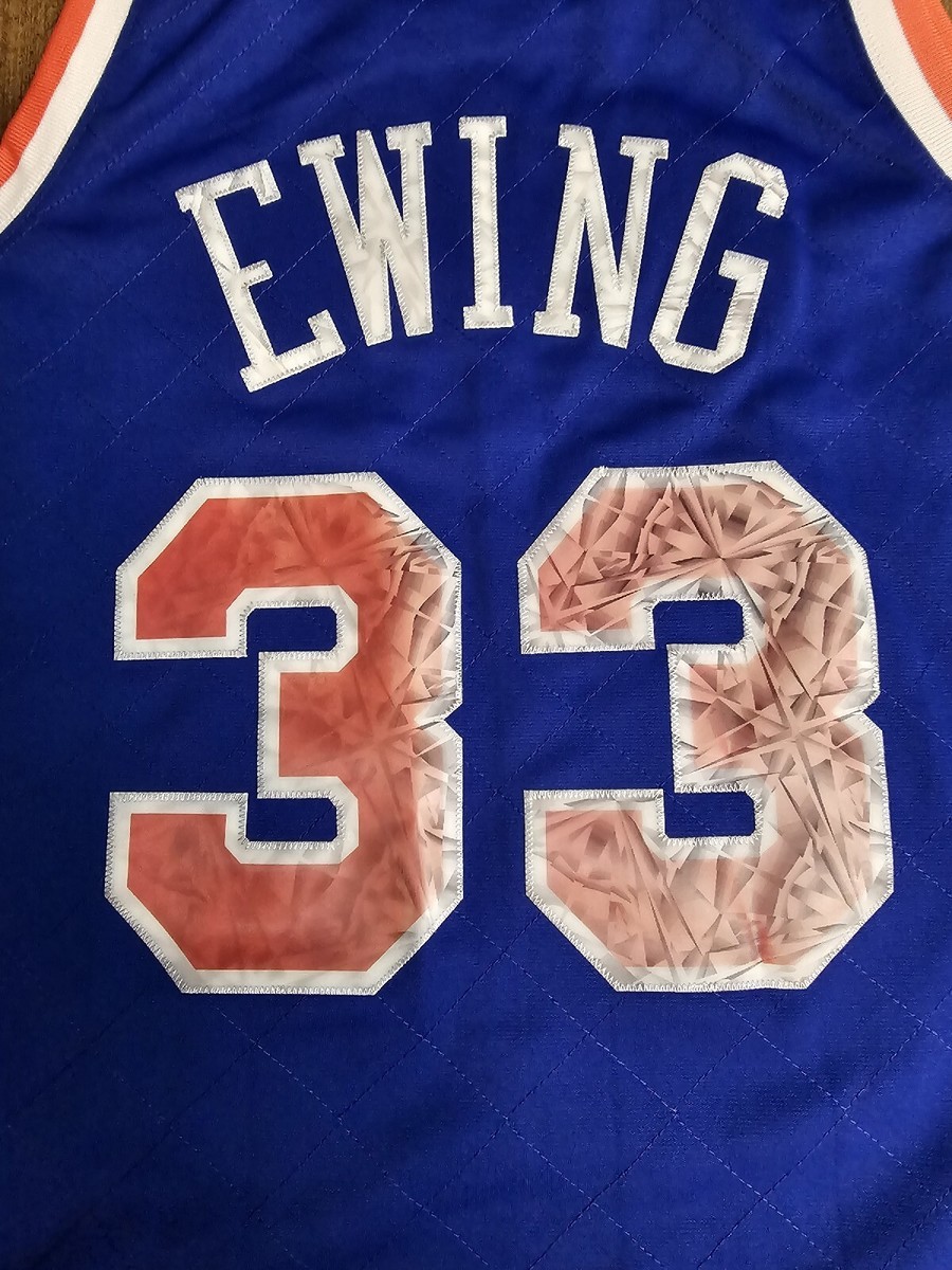 Mitchell & Ness 75th Anni NY Knicks Patrick Ewing Jersey Men 91-92