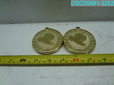QTY=12: Express Medals Soccer Gold 1st Place Medal W/O Ribbon