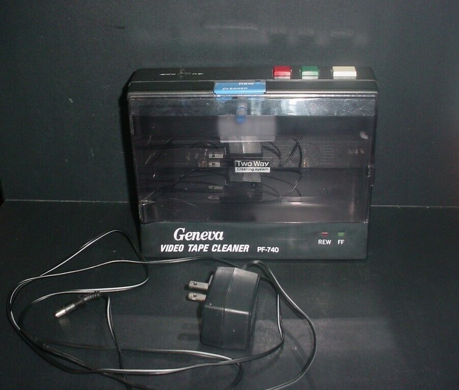 (EA011) Geneva VHS Video Tape Cleaner PF740 Two Way Cleaning System eBay