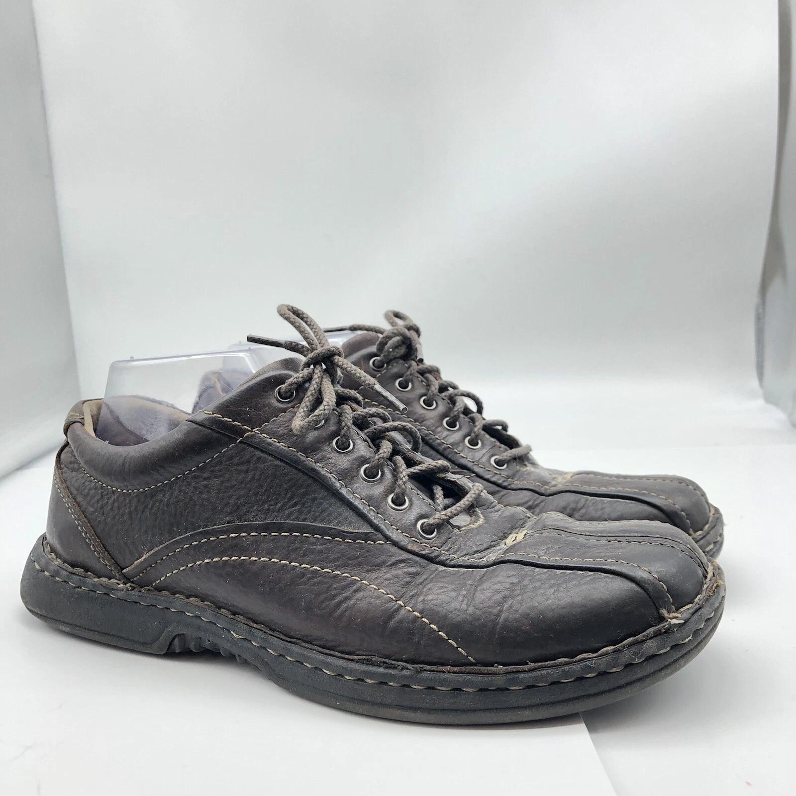 Scarpa Oxford Clarks uomo Nebulae in pelle marrone scuro stringata taglia 8